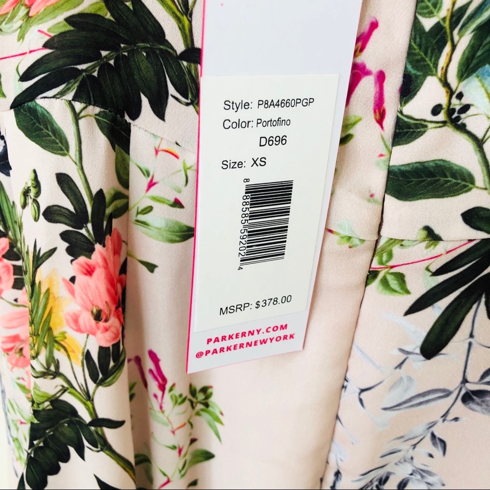 Parker Patterned Ruffled Hi-Lo Dress - Picture 7 of 8